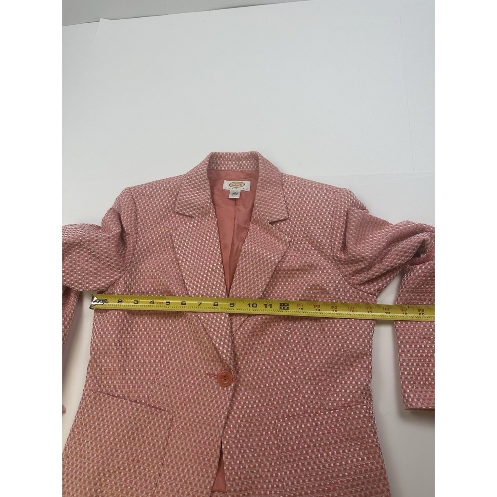 Talbots Blazer Women's Single Button Collared Pet… - image 7